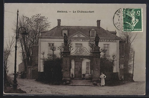Cpa amiens château fort - amiens,, le