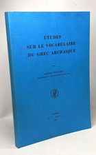 Études sur le vocabulaire du grec archaïque | Marcel Hofinger | Bon état