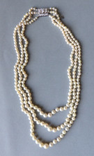 Collier 3 rangs de perles de