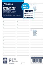 Agenda A5 Non Daté Blanc -