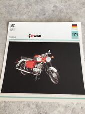 MZ 125 TS 1975 Carte moto