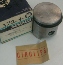 HIRTH ENGINE 160R2 371 OVERSIZE .020" BORE PISTON WITH RINGS WRIST PIN AND CLIPS