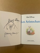 Philippe Geluck - Dédicace dans l'album Les Aristochats - TBE
