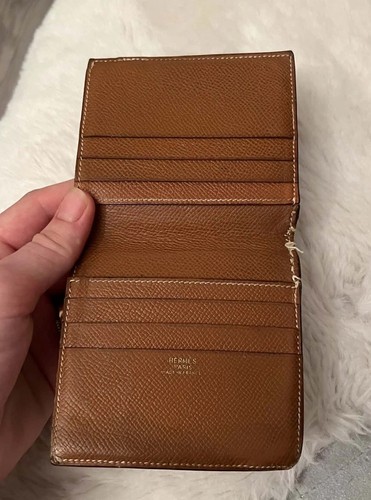 Porte feuille hermes - porte-feuille, cuir