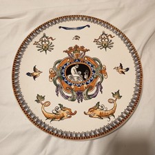 Grand plat assiette faience