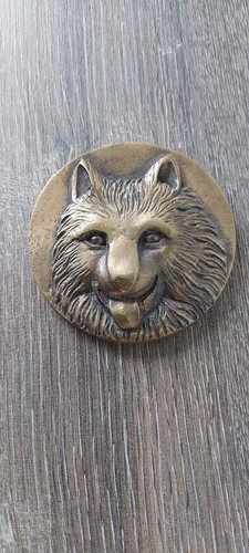 Médaille bronze chien loup - médaille, à