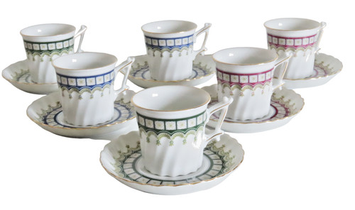 Tasse porcelaine torsadee - porcelaine,