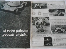 ADVERTISEMENT 1966 Outls Wolf c'est Rotondor Lawnmower