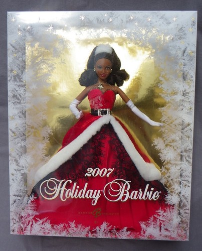 Barbie 2007 holiday robe - barbie,