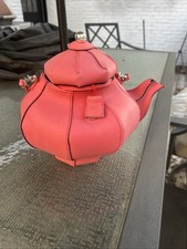 Unique Vintage PYLONES Fuscia  Teapot Bag Purse ~ EXTREMELY RARE French Novelty