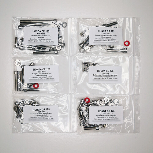 Honda 125 1981 1982 kit - cr, vis