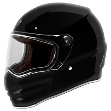 TORC - T9 Retro Full Face Helmet - Gloss Black - Size X-Large - T905:25