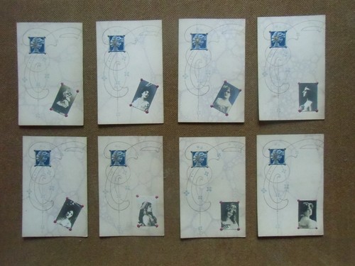 Cards art nouveau style - art,