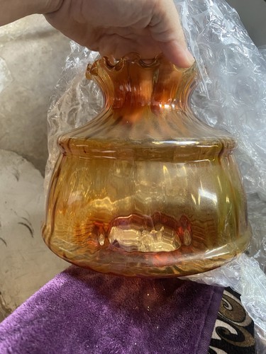 Abat jour verre ambré - en,
