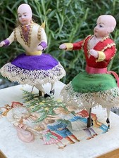 Boîte À Musique & Automate & Poupées porcelaine & Noel & Danse & vers 1900
