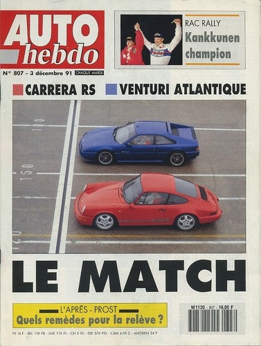Auto hebdo 807 - hebdo, 03/12/1991