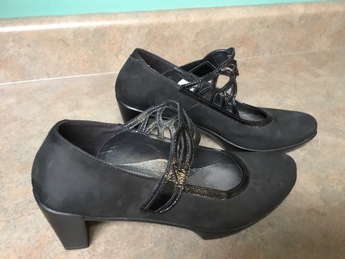 Women naot black suede - naot, heels