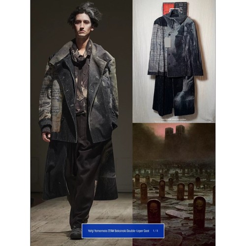 Yohji yamamoto 22aw beksinski - 22aw,