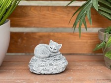 Décoration funéraire chat pierre tombale merci pour le beau moment fonte de...