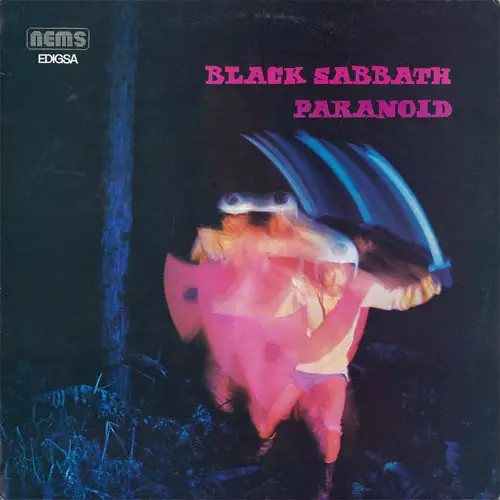 Black sabbath paranoid nems - black,