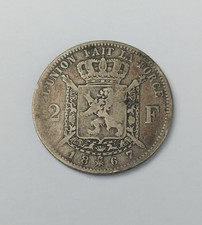 1867 leopold II 2 francs roi