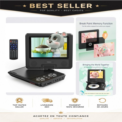 Lecteur dvd portable - portable, yoton