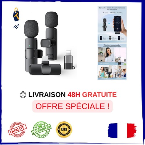 Microphone lavalier sans fil - lavalier,