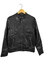 OUTFITTERS Veste en cuir synthétique Dames Veste T EU 42 noir style extravagant