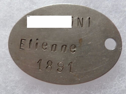 Plaque identite wwi - identite,
