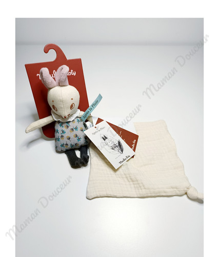 Doudou mouchoir lange brume - doudou/mouchoir,