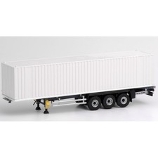 Semi-remorque porte-container