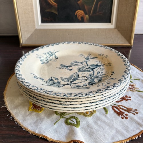 Assiettes plates faience de - faience,