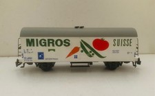 LIMA - Éch. 0/O - WAGON COUVERT A ESSIEUX  "MIGROS"