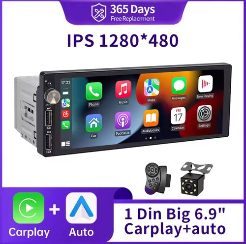 1din ips carplay android - 1din,