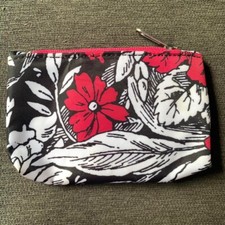 Mini Pink White Floral Roses Pattern Bag Coin Pouch Travel Niche Zip Cute Y2k