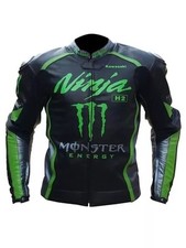 Veste en cuir Kawasaki Ninja