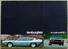 LAMBORGHINI ESPADA 400GT SPORTS CAR Sales Brochure March 1973 #3/73