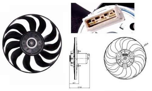 Ventilateur radiateur vw - radiateur,