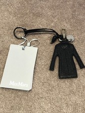 Porte-clés en cuir noir Max