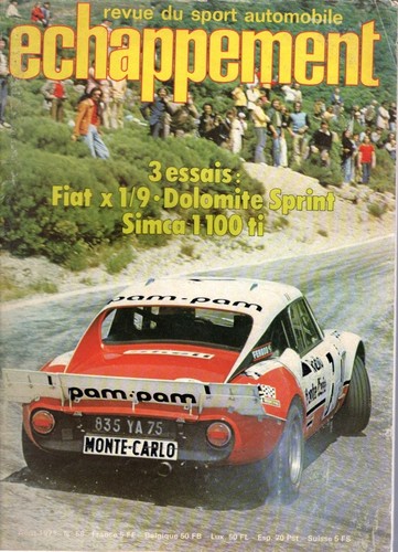 Echappement 1973 fiat 9 - 1973, x1/9