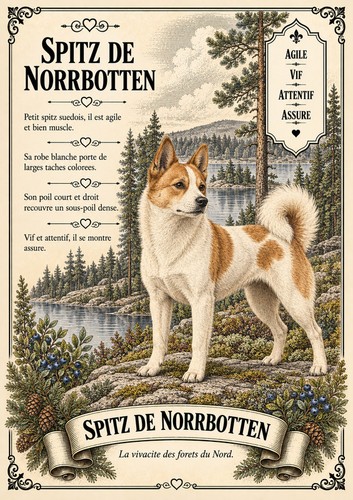 Affiche spitz norrbotten - affiche,