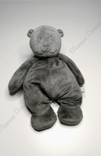Peluche/Doudou Nouky Ours Gris Foncé Anthracite Poudre D'étoiles 25cm -  Noukies