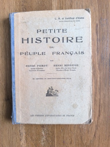 Ancien livre scolaire histoire - ancien,