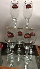 Set of 7 Stella Artois Belgian Beer Glasses ORIGINAL and AUTHENTIC 40cl. 