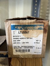 Eaton LT3500T 500A Trip Unit Black
