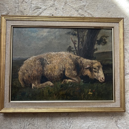 Huile sur toile - , ancienne
