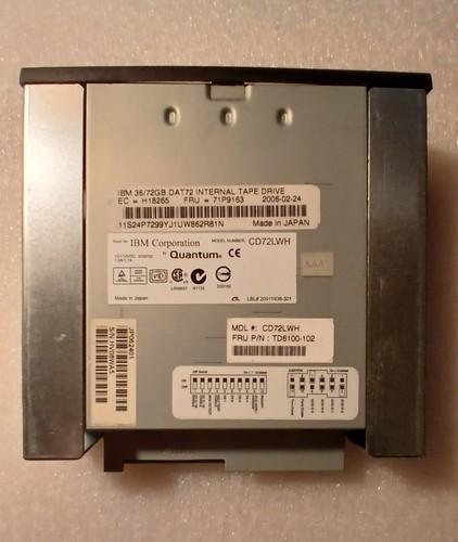 Ibm cd72lwh dat72 - ibm, 36/72
