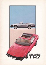 Catalogue brochure Triumph TR7