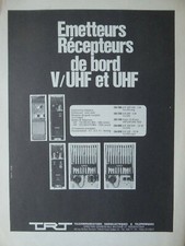 12/1974 PUB TRT TRANSMITTER BOARD RECEIVER COMBINATION VHF/UHF ORIGINAL FRENCH AD
