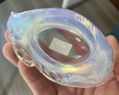 Joli cendrier ovale verre - joli,